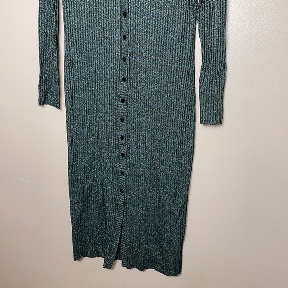 ENZA COSTA
Lurex Sweater Rib Cardigan Midi Dress - Picture 3 of 6